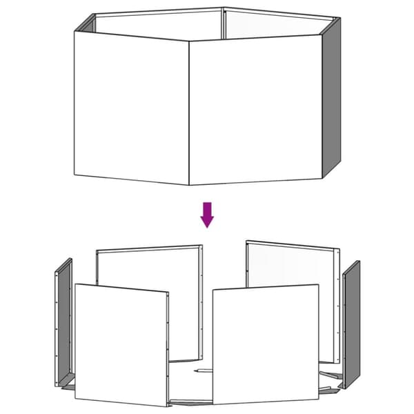 Plantekrukker - Living plantekasse 90x90x45 cm cortenstål rustfarvet