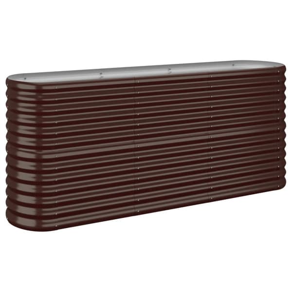 Krukor & odlingslådor - Living Odlingslåda pulverlackerat stål 152x40x68 cm brun