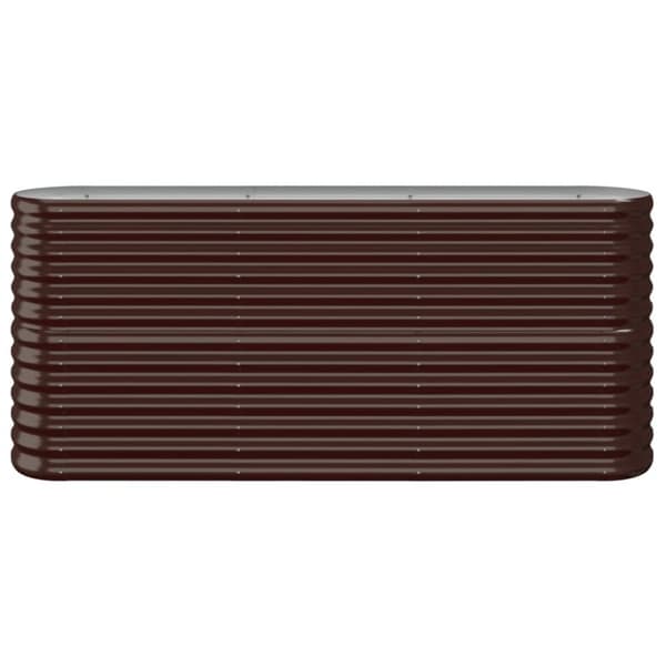 Krukor & odlingslådor - Living Odlingslåda pulverlackerat stål 152x40x68 cm brun