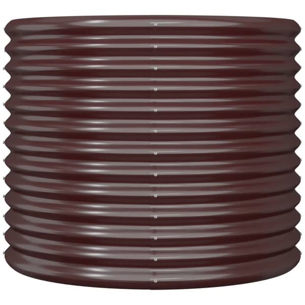 Krukor & odlingslådor - Living Odlingslåda pulverlackerat stål 80x80x68 cm brun
