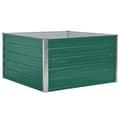 Pikkukuva 3 / 7: Kukkaruukut & istutuslaatikot - Living Korotettu puutarhalaatikko 100x100x45cm galvanoitu teräs vihreä
