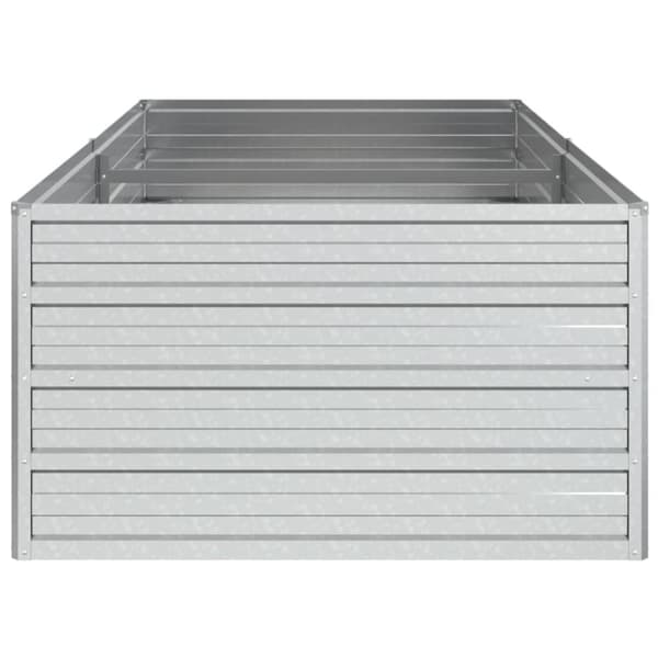 Krukor & odlingslådor - Living Odlingslåda upphöjd galvaniserat stål 160x80x45 cm silver