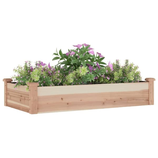 Plantekrukker - Living højbed med foring 120x60x25 cm massivt fyrretræ