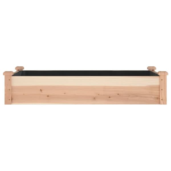 Plantekrukker - Living højbed med foring 120x60x25 cm massivt fyrretræ