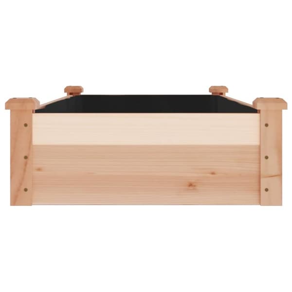 Plantekrukker - Living højbed med foring 120x60x25 cm massivt fyrretræ