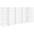 Miniatyrbillede 3 af 7: Plantekrukker - Living H-formet gabion-plantekasse 260x40x120 cm stål