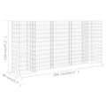 Miniatyrbillede 7 af 7: Plantekrukker - Living H-formet gabion-plantekasse 260x40x120 cm stål