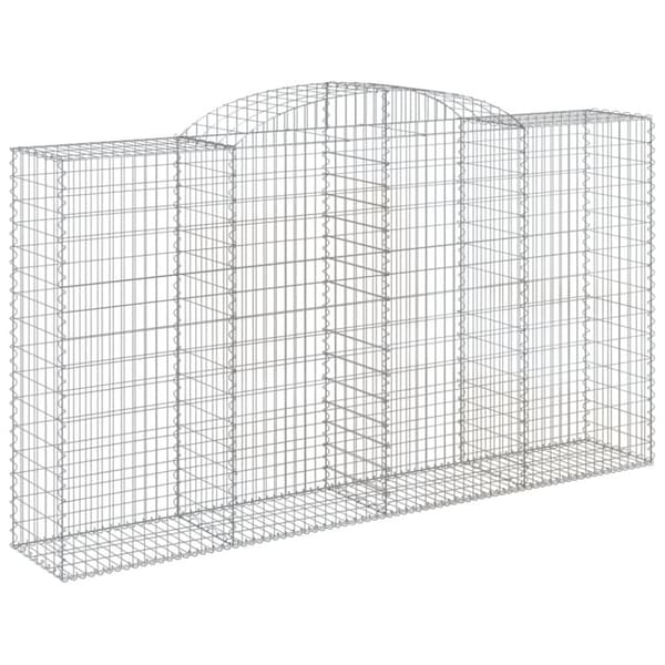 Plantekrukker - Living buet gabionkurv 300x50x160/180 cm galvaniseret jern
