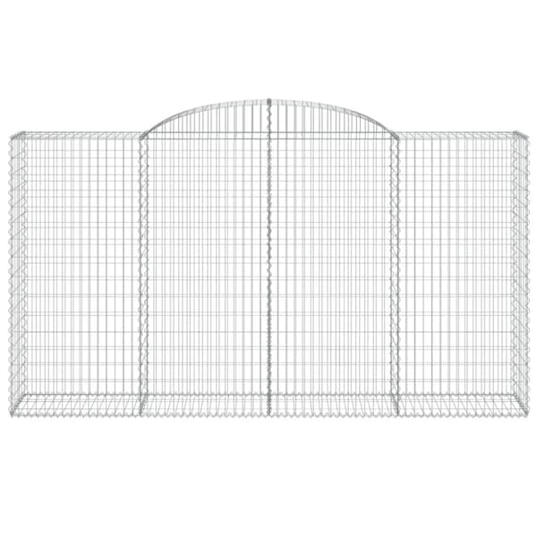 Plantekrukker - Living buet gabionkurv 300x50x160/180 cm galvaniseret jern