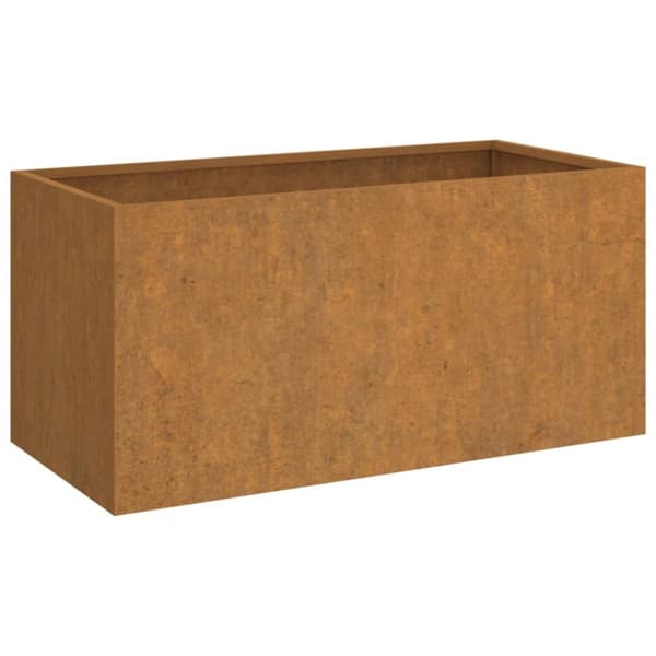 Krukor & odlingslådor - Living Odlingslåda 62x30x29 cm rosttrögt stål