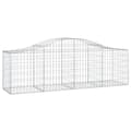 Miniatyrbillede 4 af 7: Plantekrukker - Living buede gabionkurve 4 stk. 200x50x60/80 cm galvaniseret jern