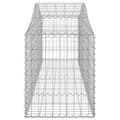 Miniatyrbillede 6 af 7: Plantekrukker - Living buede gabionkurve 4 stk. 200x50x60/80 cm galvaniseret jern