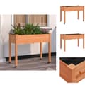 Pikkukuva 1 / 9: Kukkaruukut & istutuslaatikot - Living Kukkalaatikko pyörillä ja vuorauksella 118x59x80 cm täysi kuusi