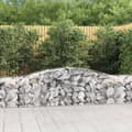 Miniatyrbild 2 av 7: Krukor & odlingslådor - Living Gabioner bågformade 2 st 400x50x60/80 cm galvaniserat järn