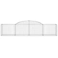 Miniatyrbillede 4 af 6: Plantekrukker - Living buet gabionkurv 300x50x60/80 cm galvaniseret jern