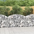 Pikkukuva 2 / 6: Kukkaruukut & istutuslaatikot - Living Kaareva kivikori 150x50x80/100 cm galvanoitu rauta