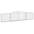 Miniatyrbillede 4 af 7: Plantekrukker - Living buede gabionkurve 3 stk. 400x30x80/100 cm galvaniseret jern