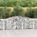 Miniatyrbillede 2 af 7: Plantekrukker - Living buede gabionkurve 3 stk. 400x30x80/100 cm galvaniseret jern