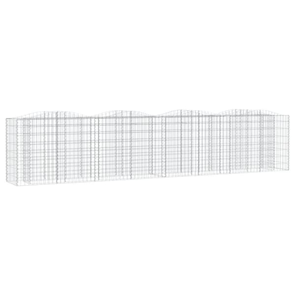 Plantekrukker - Living buet gabion-højbed 400x50x100 cm galvaniseret jern
