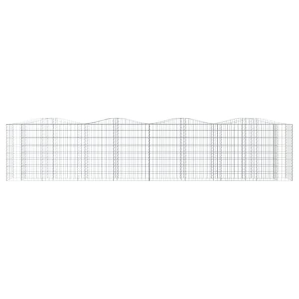 Plantekrukker - Living buet gabion-højbed 400x50x100 cm galvaniseret jern