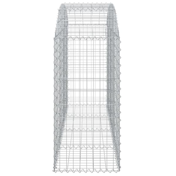 Krukor & odlingslådor - Living Gabion bågformad 200x50x100/120 cm galvaniserat järn