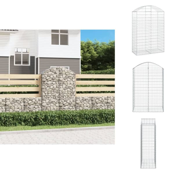 Plantekrukker - Living buet gabionkurv 100x50x140/160 cm galvaniseret jern