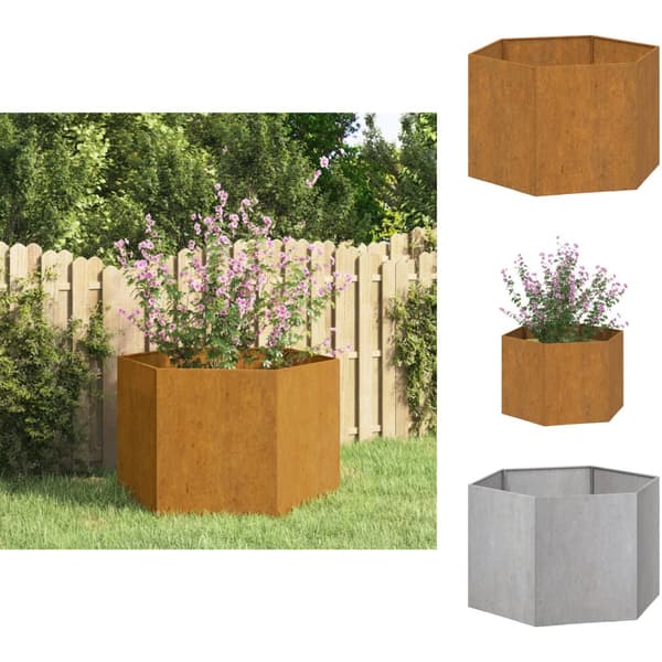 Plantekrukker - Living plantekasse 60x60x45 cm cortenstål rustfarvet