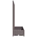 Miniatyrbillede 6 af 9: Plantekrukker - Living plantekasse med espalier 120x40x121,5 cm PP brun