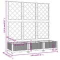 Miniatyrbillede 9 af 9: Plantekrukker - Living plantekasse med espalier 120x40x121,5 cm PP brun