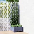 Miniatyrbillede 2 af 9: Plantekrukker - Living plantekasse med espalier 40x40x121,5 cm PP mørkegrå