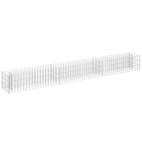Plantekrukker - Living gabion-højbed 270x30x30 cm galvaniseret stål