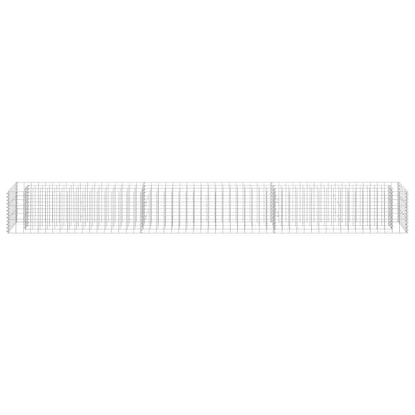 Plantekrukker - Living gabion-højbed 270x30x30 cm galvaniseret stål