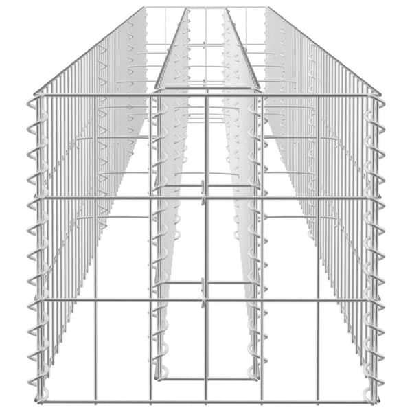Plantekrukker - Living gabion-højbed 270x30x30 cm galvaniseret stål