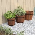 Miniatyrbillede 2 af 7: Plantekrukker - Living plantekrukker 3 stk. spand massivt fyrretræ