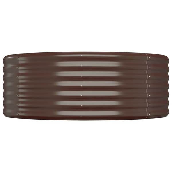 Plantekrukker - Living plantekasse 100x100x36 cm pulverlakeret stål brun
