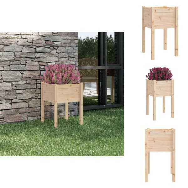 Plantekrukker - Living plantekasse 50x50x70 cm massivt fyrretræ