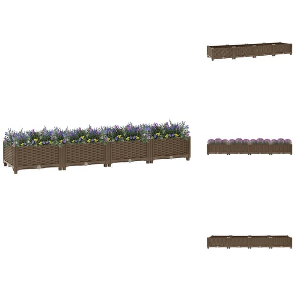 Plantekrukker - Living højbed 160x40x23 cm polypropylen