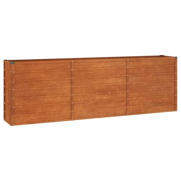 Plantekrukker - Living højbed 240x40x77 cm cortenstål rustfarvet