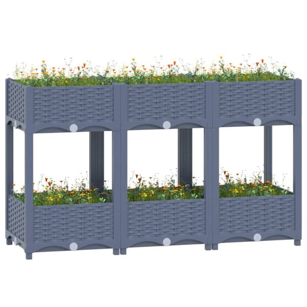 Plantekrukker - Living højbed 120x40x71 cm polypropylen