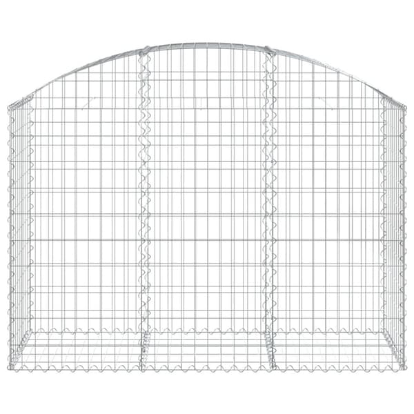 Plantekrukker - Living buet gabionkurv 150x50x100/120 cm galvaniseret jern