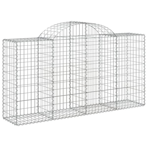 Plantekrukker - Living buet gabionkurv 200x50x100/120 cm galvaniseret jern