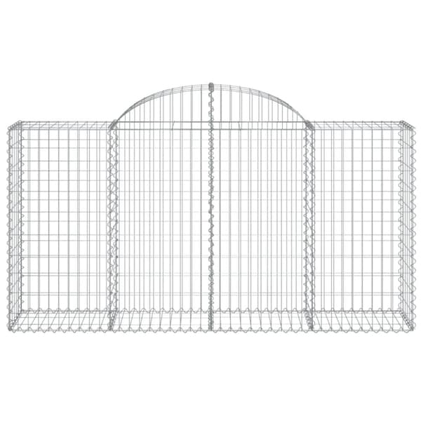 Plantekrukker - Living buet gabionkurv 200x50x100/120 cm galvaniseret jern