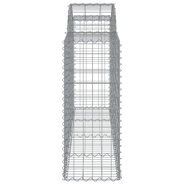 Plantekrukker - Living buet gabionkurv 200x50x100/120 cm galvaniseret jern