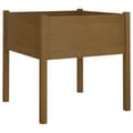 Pikkukuva 5 / 9: Kukkaruukut & istutuslaatikot - Living Puutarhan kukkalaatikot 2 kpl hunajanruskea 70x70x70 cm mänty