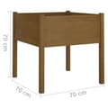 Pikkukuva 9 / 9: Kukkaruukut & istutuslaatikot - Living Puutarhan kukkalaatikot 2 kpl hunajanruskea 70x70x70 cm mänty