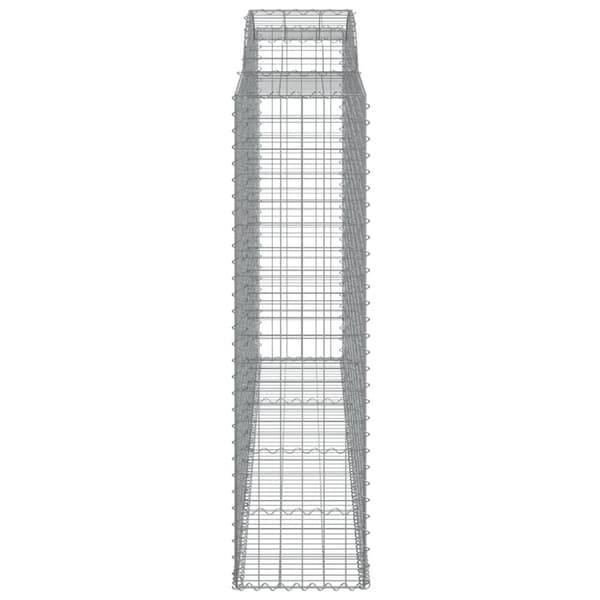 Krukor & odlingslådor - Living Gabion bågformad 300x50x180/200 cm galvaniserat järn