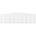 Miniatyrbillede 5 af 7: Plantekrukker - Living buede gabionkurve 4 stk. 400x30x100/120 cm galvaniseret jern