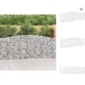 Miniatyrbillede 1 af 7: Plantekrukker - Living buede gabionkurve 4 stk. 400x30x100/120 cm galvaniseret jern