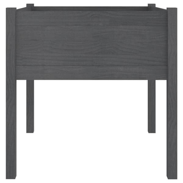 Plantekrukker - Living plantekasser 2 stk. 70x70x70 cm massivt fyrretræ grå