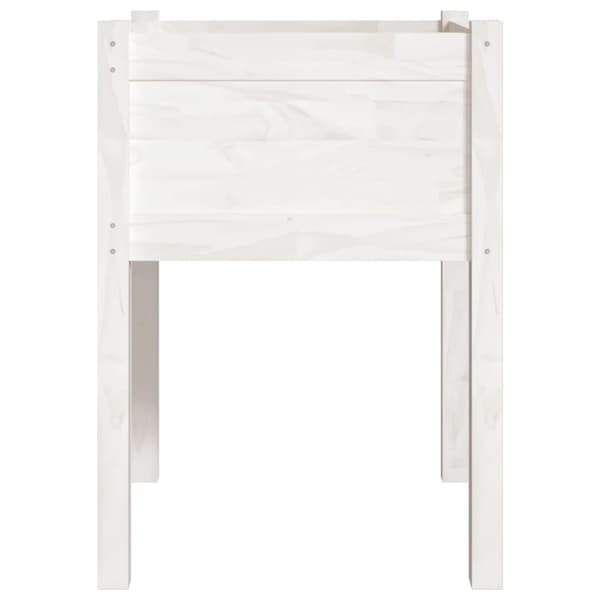 Plantekrukker - Living plantekasser 2 stk. 50x50x70 cm massivt fyrretræ hvid